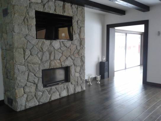 Cottage in Slovakia:cladding in drafts Luserna